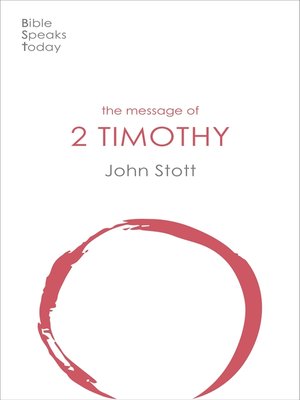 cover image of The Message of 2 Timothy